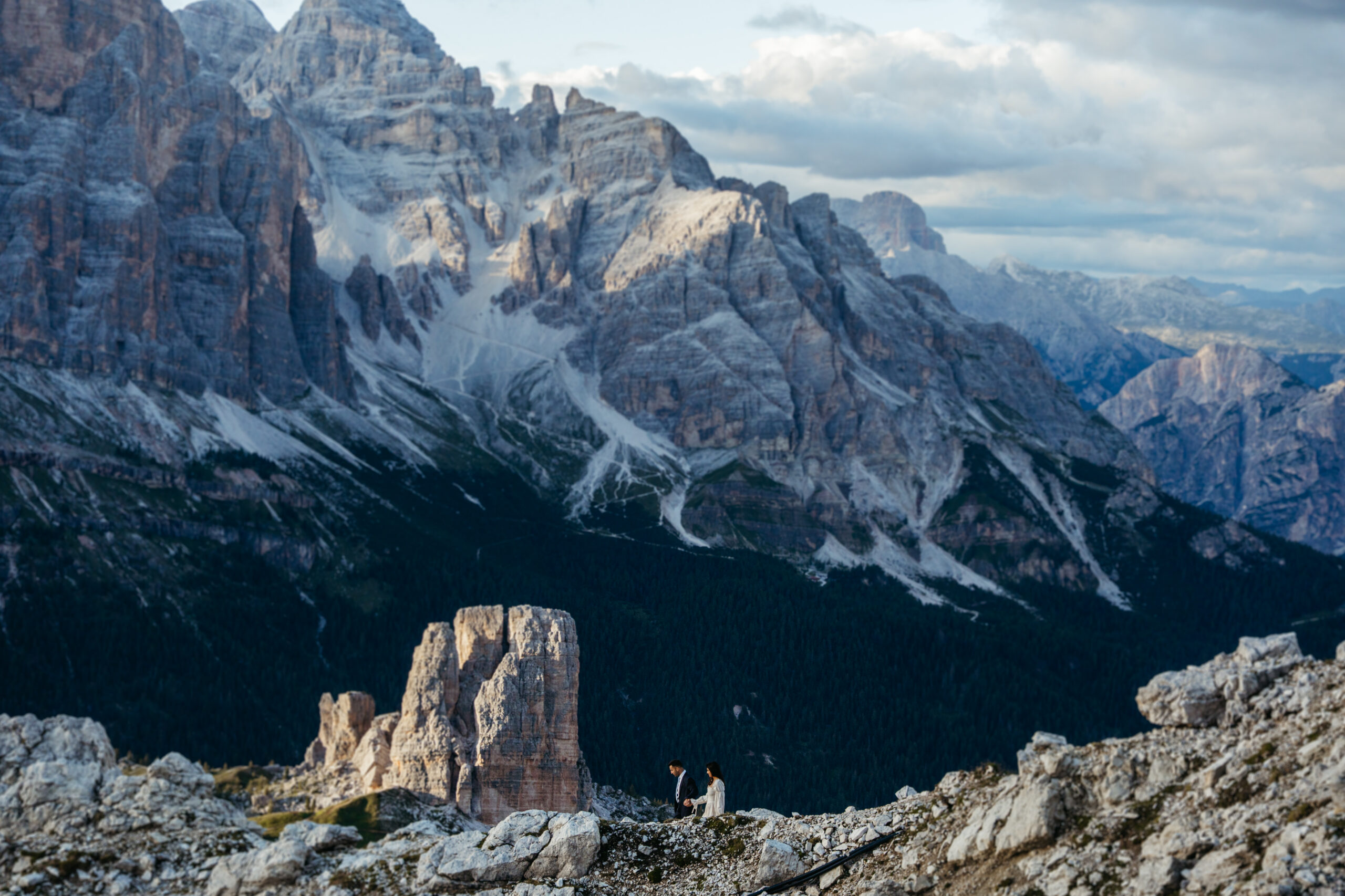 Photo of cinque torri in the distance