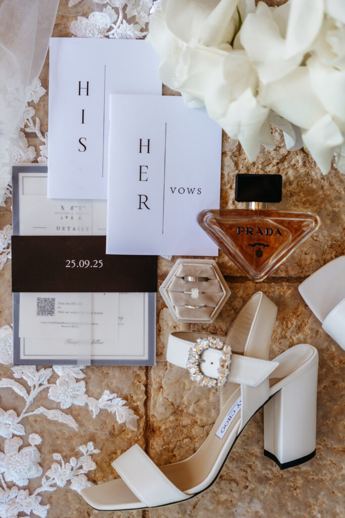 Wedding flatlay Croatia