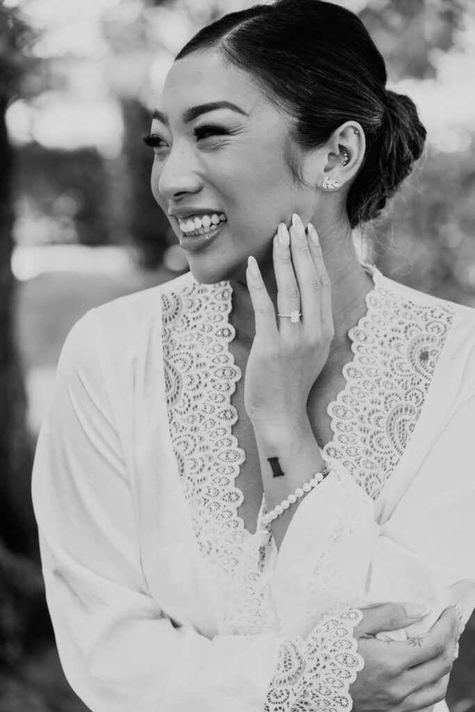 Bridal lingerie in Croatia on beautiful bride