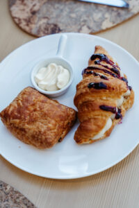 Vegan croissants at Paradiso Pure Living hotel