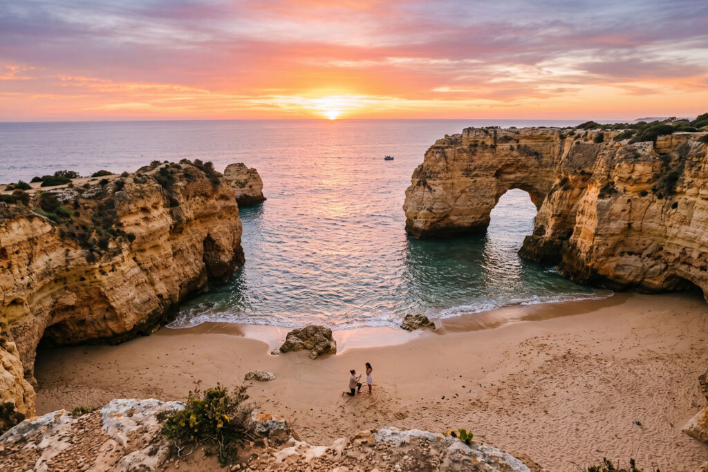 Algarve proposal, one of the best places to propose in Europe